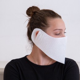 Behelfs- Mund- und Nasenmaske / Alltagsmaske Hanprotec WBF-1 (Einweg), Dreams weiß