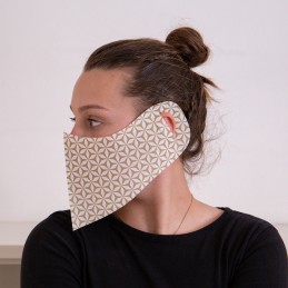 Behelfs- Mund- und Nasenmaske / Alltagsmaske Hanprotec WBF-1 (Einweg), Dreams gold
