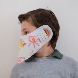 Kinder- Mund- und Nasenmaske / Kindermaske Hanprotec WBF-Kids (Einweg), Unterwasserwelt