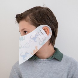 Kinder- Mund- und Nasenmaske / Kindermaske Hanprotec WB-F-Kids (Einweg), Dinos