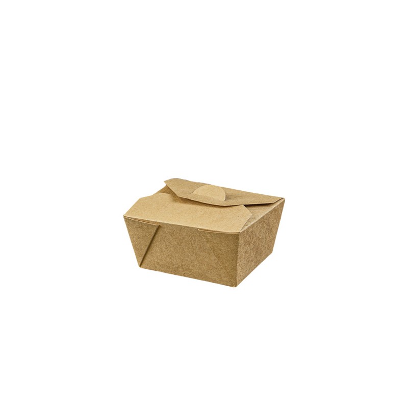Bio Foodbox braun aus Karton, 750ml, 11,3x9x6,5cm