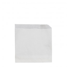 Bio Snacktasche weiß aus Pergament-Ersatz-Papier, 15x17cm