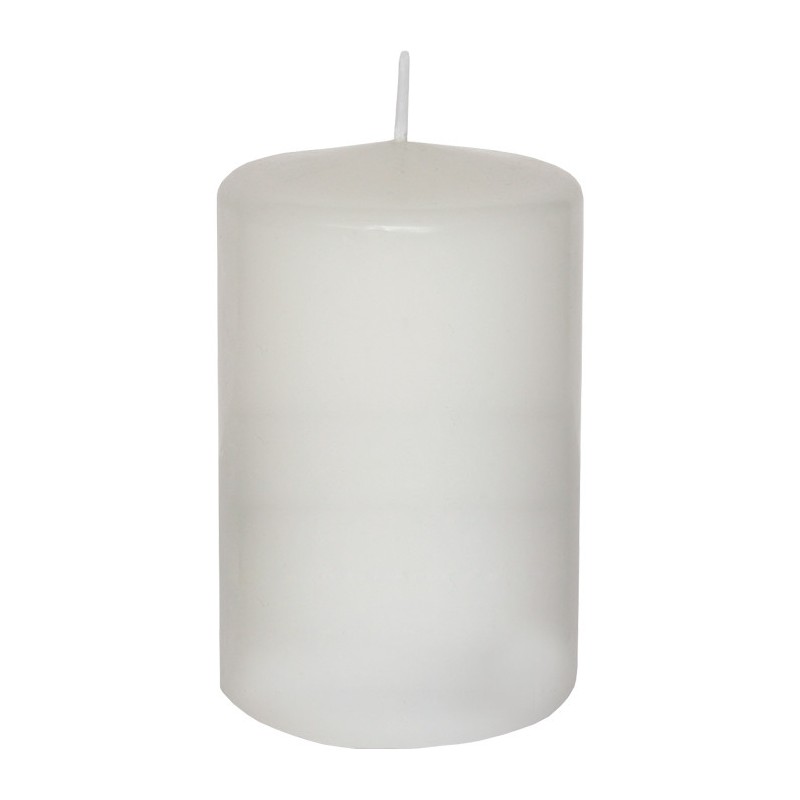 Stumpen Kerzen weiß, Ø 6,8cm, H 13,5cm